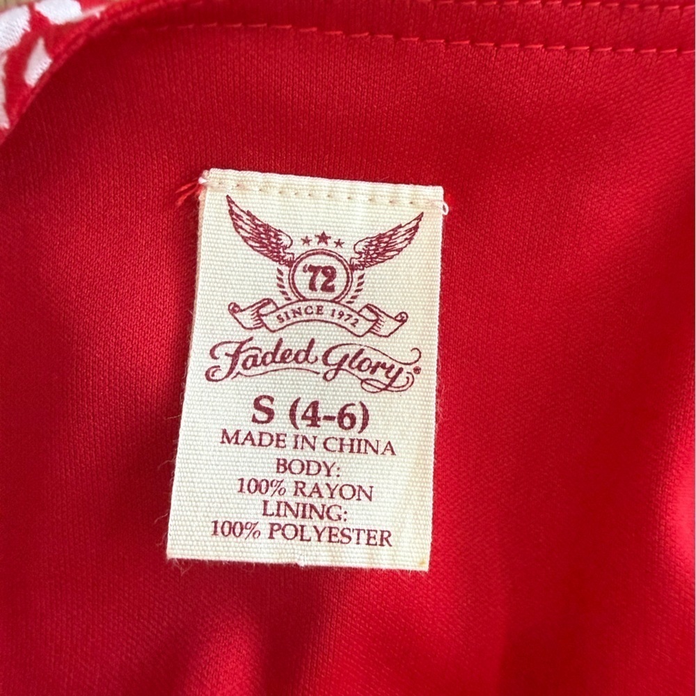 The Faded Glory Red and White Dress - Picture 5 of 5